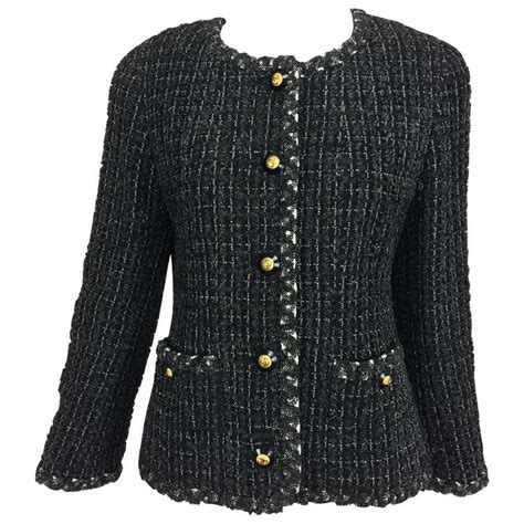 chanel vintage tweed jacket|chanel jacket pre owned.